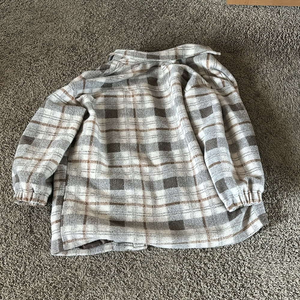 Universal Thread Gray Plaid Jacket - Picture 3 of 3